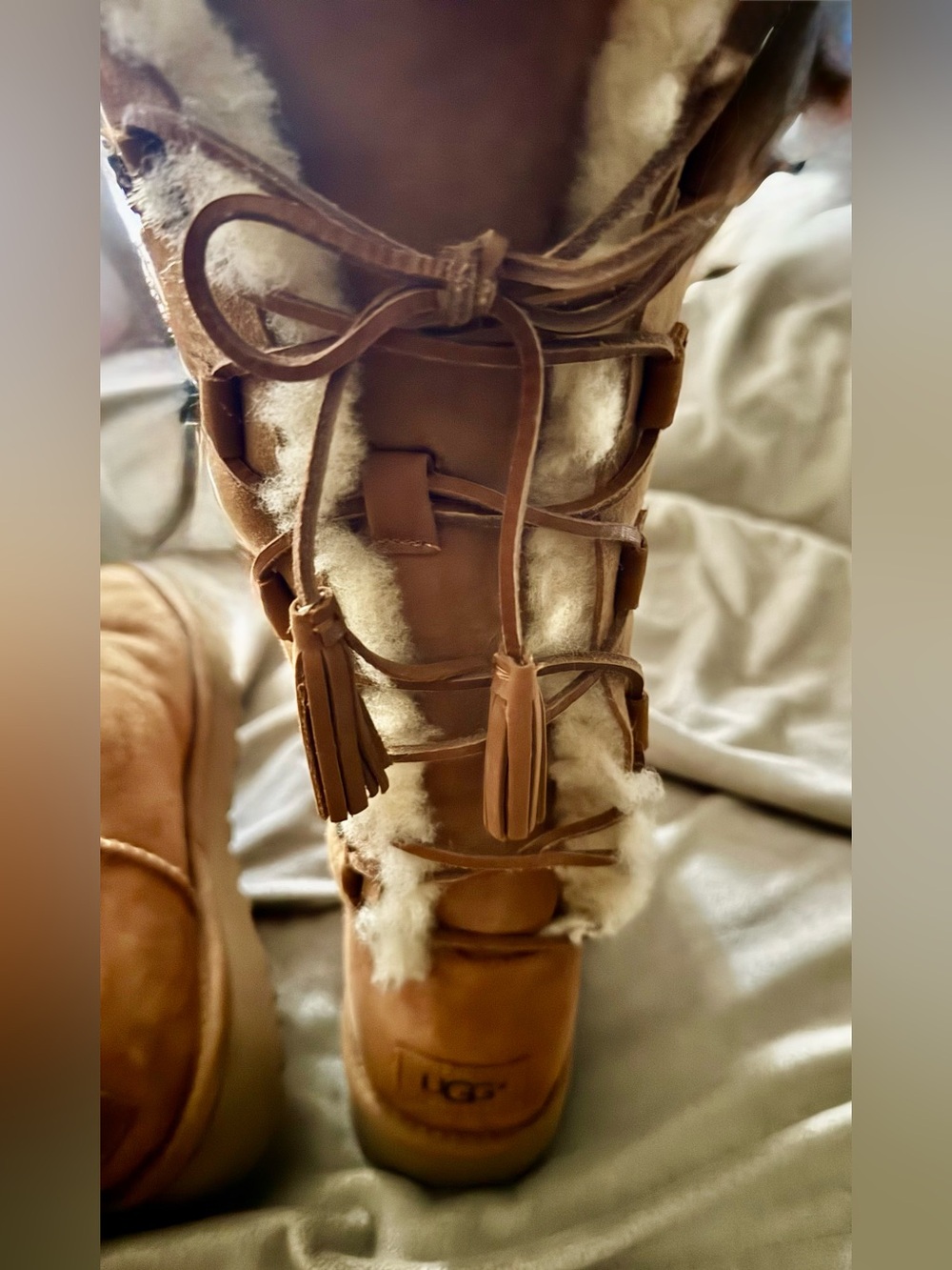 Authentic UGG , Kristabelle Tall Boots in Chestnut . USA 9, EU 40 - Picture 8 of 15